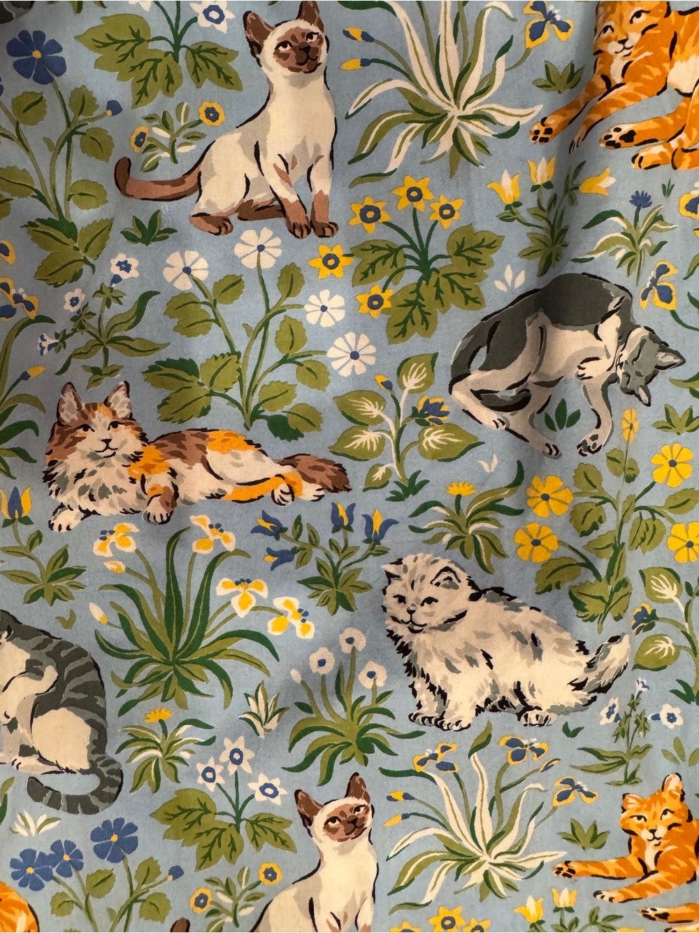 Printfresh Must Love Cats Pajama Pants New with Tags Size 2XL Anthropologie Blue - Picture 9 of 14